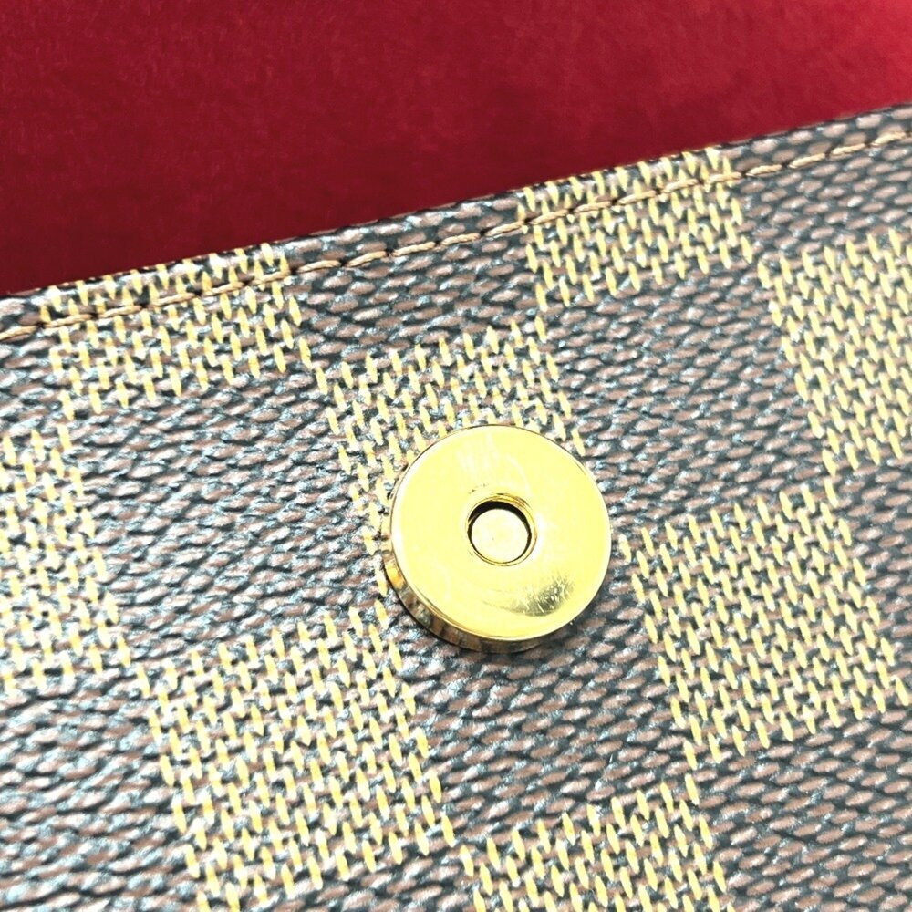 LOUIS VUITTON Authentic Brown Damier Canvas Pochette Hobo Bag - Picture 11 of 16